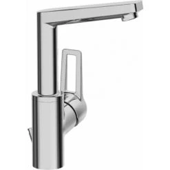 Hansa Hansatwist Mitigeur De Lavabo, Commande Latérale/levier à Levier, Avec Vidage, Orientable, Saillie : 130mm, 09542205 - 09542205