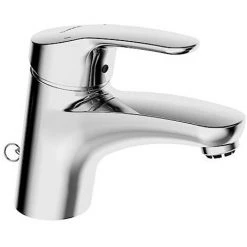 Hansa Hansamix Mitigeur De Lavabo, Basse Pression, Pour Chauffe-eau Ouvert, Avec Vidage, Saillie : 141 Mm, 01131183 - 01131183