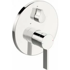 Hansa Hansaloft Mitigeur De Bain Et Douche, Kit De Finition, Encastré, Rosace Ronde, Chromé, 87729003 - 87729003