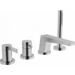 Hansa Hansaloft Kit Prêt à L'emploi Du Lundi Mitigeur Monocommande Pour Tous Les Kits De Montage 4 Trous 5775, Saillie:184mm, Chromé - 57752073