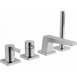 Hansa Hansaloft Kit Prêt à L'emploi Du Lundi Mitigeur Monocommande Pour Tous Les Kits De Montage 4 Trous 5775, Saillie:185mm Chromé - 57752083