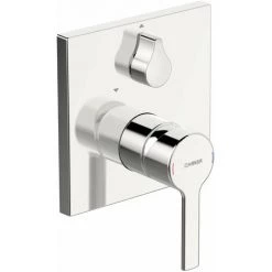 Hansa Hansaronda Mitigeur De Bain Et Douche, Kit De Finition, Avec Dispositif De Sécurité, Encastré, Rosace Carrée, 83843583 - 83843583