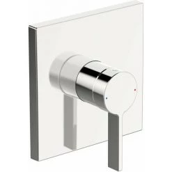 Hansa Hansaloft Robinetterie De Douche, Set De Finition, Encastré, Rosace Carrée, Chrome, 87629003 - 87629003