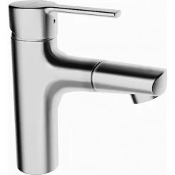 Hansa Hansaronda Mitigeur De Lavabo, Avec Vidage, Bec Extensible, Saillie : 125 Mm, 03012173 - 03012173