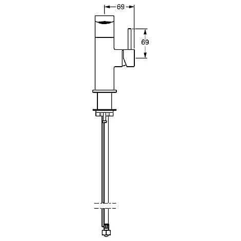 Hansa Hansatwist Robinet De Lavabo, Avec Douchette Fonctionnelle, Levier à Bille, Sans Vidage, Saillie : 121mm, 09302205 - 09302205 5 Hansa Hansatwist Robinet De Lavabo, Avec Douchette Fonctionnelle, Levier à Bille, Sans Vidage, Saillie : 121mm, 09302205 - 09302205 – Image 3