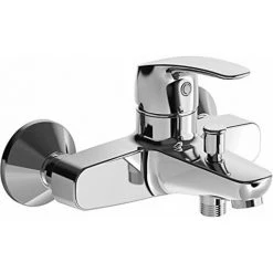 Hansa 45381173  - 45112183 de Bain De Bain Mélangeur Bain/douche Baignoire/douche Automatique Montage En Surface, L'air Sprudler - 20/19L/min, Profondeur?: 166 mm