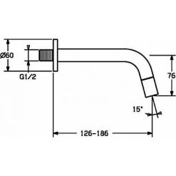 Hansa Nova Style Meuble Sous Vasque De Lavabo Impression Wandauslaufventil 50968101