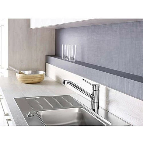 Mitigeur D'evier Hansaprimo Chrome, DN15, Bec Orientable, Entraxe 210mm 4 Mitigeur D'evier Hansaprimo Chrome, DN15, Bec Orientable, Entraxe 210mm – Image 2