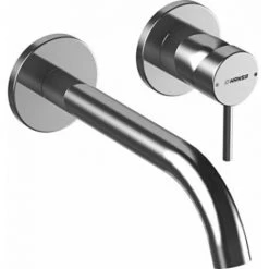 Hansa Hansapublic Set De Finition Pour Robinet Mural Encastré 2 Trous Avec Bec 22.5cm 26mm Chrome - Chrome
