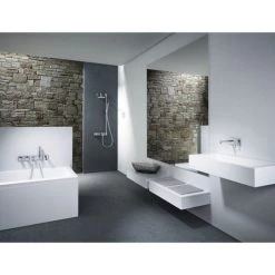 Hansa Hansamatrix Support Mural Et Douchette Avec Coude Mural Chrome - Chrome -HANSA Soldes 38909311 4