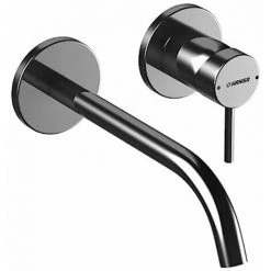 Hansa Hansapublic Set De Finition Pour Robinet Mural Encastré 2 Trous Avec Bec 22.5cm 19mm Chrome - Chrome