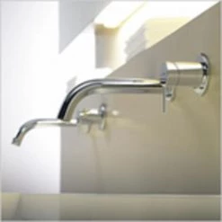 Hansa Hansapublic Set De Finition Pour Robinet Mural Encastré 2 Trous Avec Bec 22.5cm 19mm Chrome - Chrome -HANSA Soldes 39640416 5