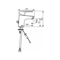 Hansa Polo Mitigeur De Lavabo Avec Bec Fixe 10.3cm Avec Chaîne D'évier Chrome - Chromé 9 Hansa Polo Mitigeur De Lavabo Avec Bec Fixe 10.3cm Avec Chaîne D'évier Chrome - Chromé -HANSA Soldes 42064190 3