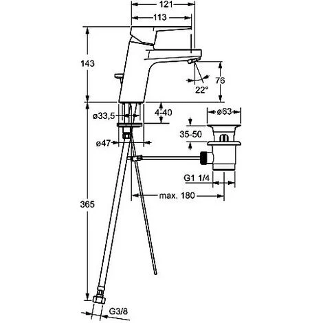 Bassin Mitigeur HANSATWIST DN 15, Support De Levier 09092285 7 Bassin Mitigeur HANSATWIST DN 15, Support De Levier 09092285 – Image 5