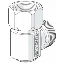 Hansa Vanne De Vidange 1/2 Pour Flexible De Douche (pour Installation Cachée) Chromé - Chrome -HANSA Soldes 42538144 4