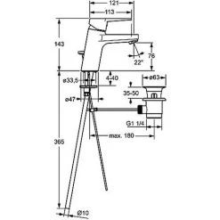 Bassin Mitigeur DN 15 HANSATWIST 09092183 -HANSA Soldes 48832058 5
