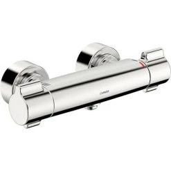 Thermostat De Douche Hansaclinica Chrome, Mitigeur De Douche En Saillie,
