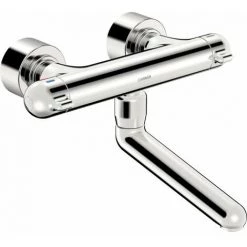 Hansa Care Mitigeur Thermostatique Mural Avec Bec Orientable 25.9cm Avec Raccords Cachés Verrouillables Chrome - Chrome -HANSA Soldes 60375755 3