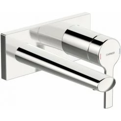 Hansa Hansaronda Mitigeur De Lavabo, Kit De Finition, Encastré, Rosace Carrée, Saillie : 186mm, 44882183 - 44882183