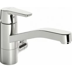 Hansa HANSAPOLO Robinet De Cuisine Avec Vanne De Rinçage, Robinet Darrêt, Saillie 215mm, 52392293 - 52662293