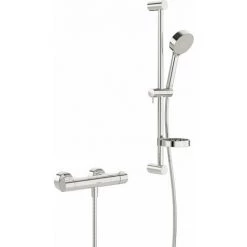 Hansa Hansaprisma Robinet De Douche, Réglable, Taille De La Douchette, 95 Mm, Fonction éco, 1 Jet, 48080121 - 48080121