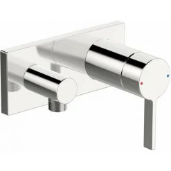 Hansa Hansaloft Robinetterie De Douche, Set De Finition, Encastré, Dispositif De Sécurité, Saillie 60mm, Chrome, 57639583 - 57639583