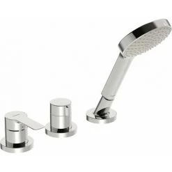 Hansa Hansaligna Robinetterie De Baignoire, Set De Finition, Avec Dispositif De Sécurité, Rosaces Rondes, 06439473 - 06439473