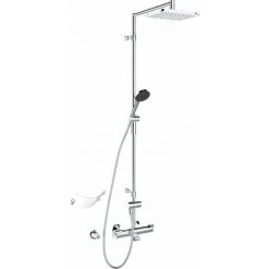 Hansa Hansafit Système De Douche, Réglable, 1612mm, 3 Jets, Douche De Tête 257x197mm, Saillie 485mm, 65162101 - 65162101