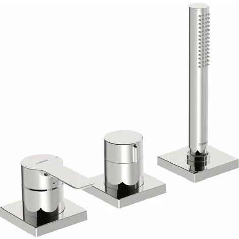 Hansa Hansaligna Robinetterie De Baignoire, Set De Finition, Avec Dispositif De Sécurité, Rosaces Carrées, 06439493 - 06439493 3 Hansa Hansaligna Robinetterie De Baignoire, Set De Finition, Avec Dispositif De Sécurité, Rosaces Carrées, 06439493 - 06439493