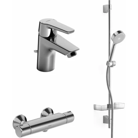 Hansa HANSAPOLO Set De Robinetterie Pour Salle De Bains, Bec De Baignoire Sans Mousseur, 46520090 - 46530090 3 Hansa HANSAPOLO Set De Robinetterie Pour Salle De Bains, Bec De Baignoire Sans Mousseur, 46520090 - 46530090