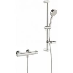 Robinet De Douche Hansa Hansaunita, Barre De Support De Douche 625 Mm, 1 Jet, Chromé, 48130121 - 48130121