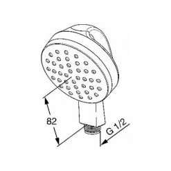 Hansa Hansamedipro Douchette à Main Anti-aérosol 10cm Blanc - Blanc -HANSA Soldes 69976442 3