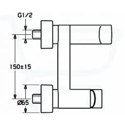 Hansa Stela Mitigeur Bain Mural Avec Inverseur Et Raccords Chrome - Chrome -HANSA Soldes 69976697 3
